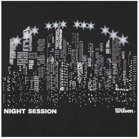 T-Shirt WILSON Homme NIGHT SKYLINE TCH Noir PE 2022