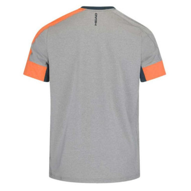 T-Shirt HEAD Homme PADEL TECH Orange / Gris PE...