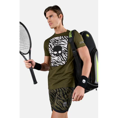 T-Shirt HYDROGEN Homme COURT COTTON MILITARY Kaki / Noir PE 2023