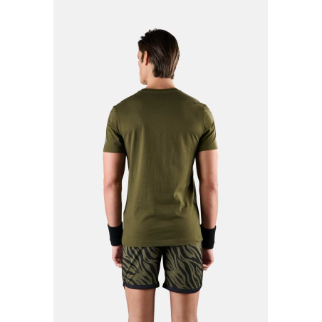 T-Shirt HYDROGEN Homme COURT COTTON MILITARY Kaki / Noir PE 2023