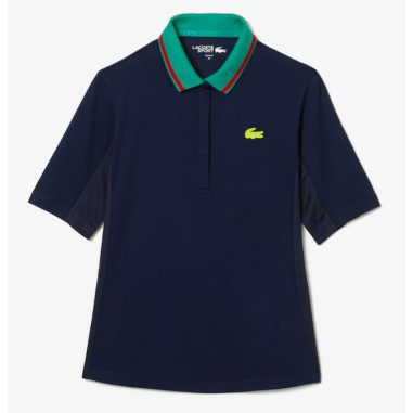 Polo LACOSTE FEMME Sport Marine / Vert AH 2022