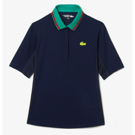 Polo LACOSTE FEMME Sport Marine / Vert AH 2022