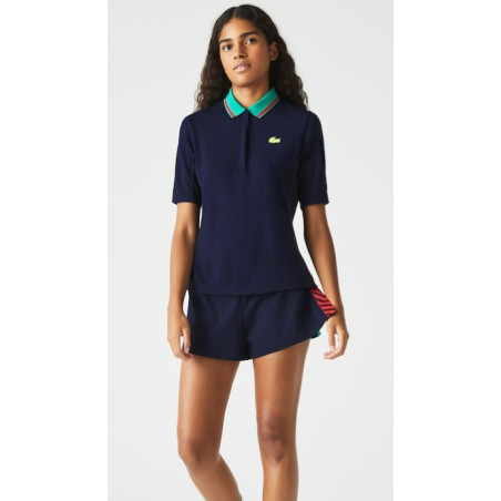 Polo LACOSTE FEMME Sport Marine / Vert AH 2022