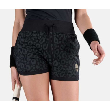 Short Tennis HYDROGEN Femme TECH Noir / Gris PE 2023