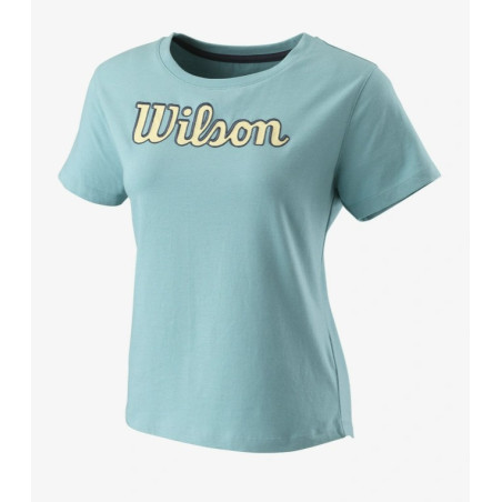 T-Shirt Femme WILSON SRIPT ECO Bleu PE 2023