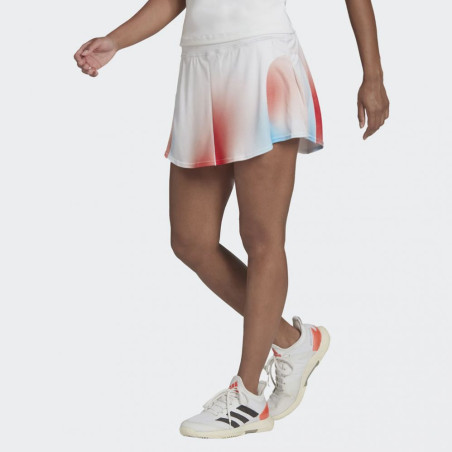 Jupe ADIDAS Femme avec Shorty MELBOURNE MATCH Blanc / Rouge PE 2022