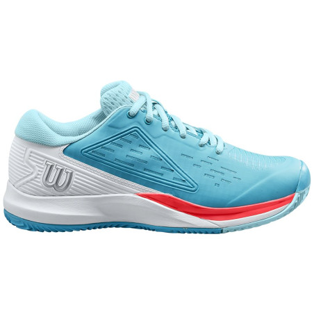 Chaussures WILSON Femme RUSH PRO ACE Terre Battue Bleu / Blanc / Rouge PE 2022