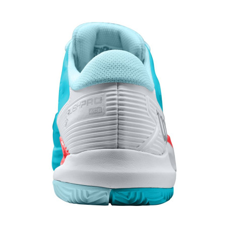 Chaussures WILSON Femme RUSH PRO ACE Terre Battue Bleu / Blanc / Rouge PE 2022