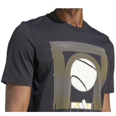 T-Shirt ADIDAS Homme PARIS Noir / Jaune PE 2024