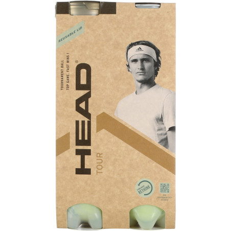 Bipack de 4 balles HEAD ATP TOUR