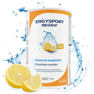 Boisson ERGYSPORT REGEN' Récupération après l'efforts - Saveur citron 450 g