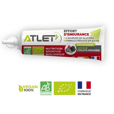 Gel ATLET Energétique Fruits Rouges Bio 25g