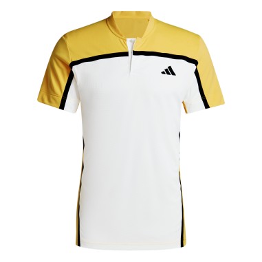 Polo ADIDAS Homme Tennis PRO FREELIFT Orange / Blanc / Noir PE 2024