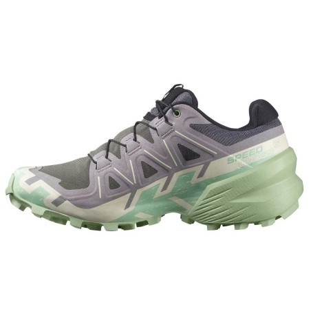 Chaussures Running SALOMON Femme SPEEDCROSS 6 Gris / Turquoise AH 2024
