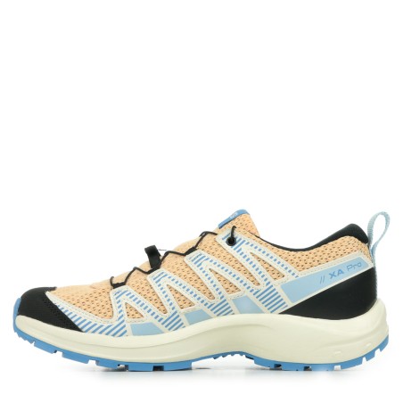 Chaussures Running SALOMON Junior XA PRO V8 Beige / Bleu AH 2024