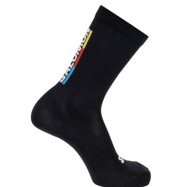Chaussettes Longues SALOMON Homme PULSE RACE FLAG Noir AH 2024