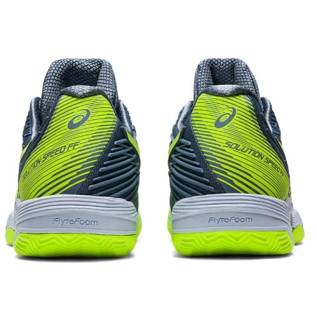 Chaussures ASICS Homme SOLUTION SPEED FF2 Terre Battue Grise / Verte PE 2023