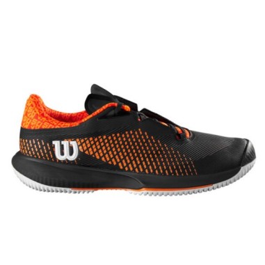 Chaussures WILSON Homme KAOS SWIFT 1.5 CLAY Terre Battue Noir / Orange PE 2023