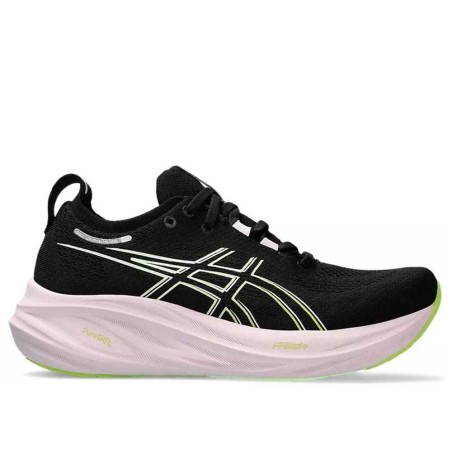 Chaussures Running ASICS Femme GEL-NIMBUS 26 Noir / Rose PE 2024