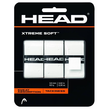 Surgrip HEAD Xtreme Soft Blanc x3