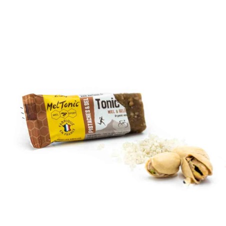 Barre TONIC BAR BIO MELTONIC Pistache / Fleur de Sel Gelée Royale 25gr