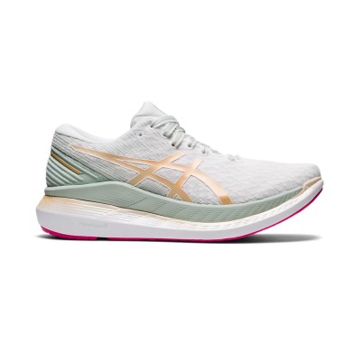 Chaussures Running ASICS Femme GLIDERIDE 2 Blanc / Champagne PE 2021
