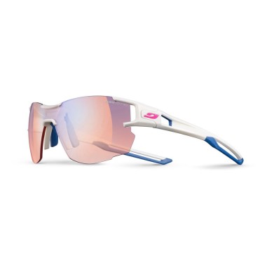 Lunettes Running JULBO AEROLITE Blanche/Bleu Zebra Light Cat 1à 3 PE 2018 