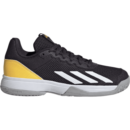 Chaussures ADIDAS Junior COURTFLASH Noir / Jaune PE 2024