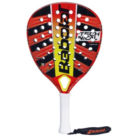 Raquette Padel BABOLAT TECHNICAL VERTUO Rouge / Noir / Jaune (365 g) 2023