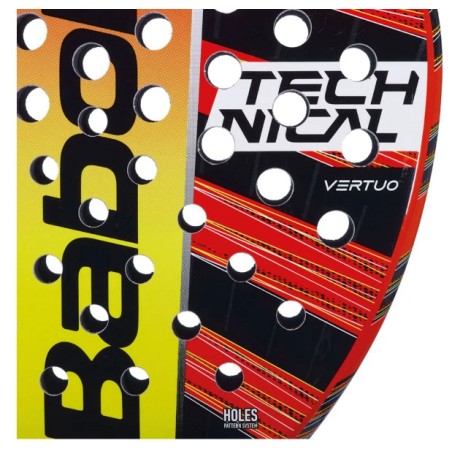 Raquette Padel BABOLAT TECHNICAL VERTUO Rouge / Noir / Jaune (365 g) 2023