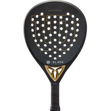 Raquette Padel WILSON BLADE PRO V2 Noir / Or (365 g) 2023