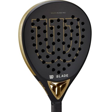 Raquette Padel WILSON BLADE PRO V2 Noir / Or...