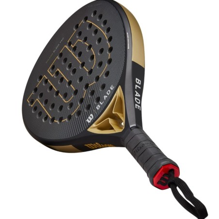Raquette Padel WILSON BLADE PRO V2 Noir / Or (365 g) 2023