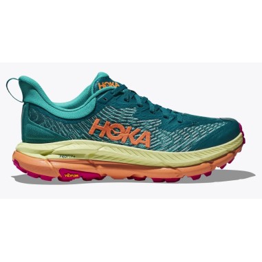 Chaussures Running HOKA Homme MAFATE SPEED 4 Vert / Jaune / Orange AH 2023