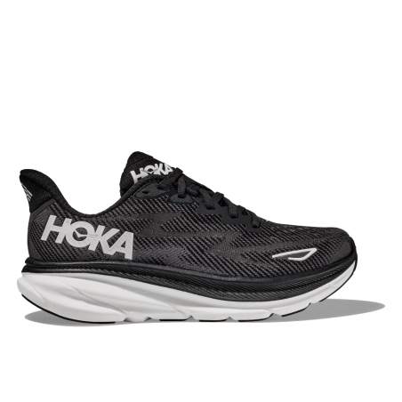 Chaussures Running HOKA Femme CLIFTON 9 Noir / Blanc AH 2023