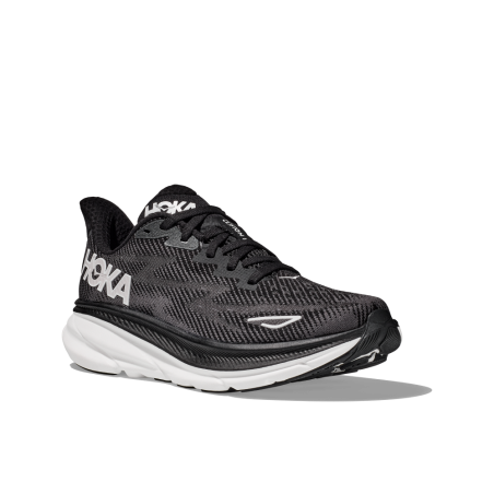 Chaussures Running HOKA Femme CLIFTON 9 Noir / Blanc AH 2023