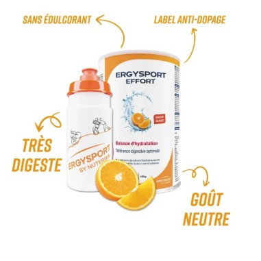 Boisson ERGYSPORT EFFORT Boisson de l'effort - Saveur orange x 450g (7,5L)