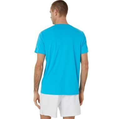 T-Shirts ASICS Homme MEN COURT GRAPHIC Bleu /...