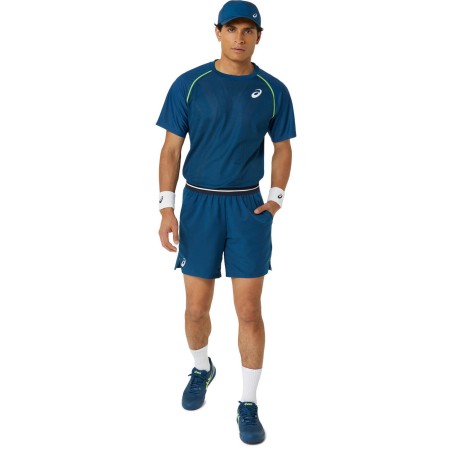 T-Shirts ASICS Homme MEN MATCH ACTIBREEZE SS TOP Bleu / Vert AH 2024