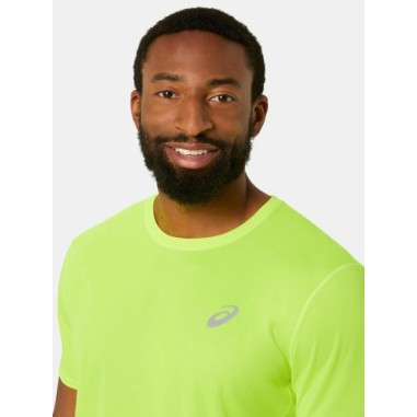 T-Shirts Running ASICS Homme CORE SS TOP Fluo...