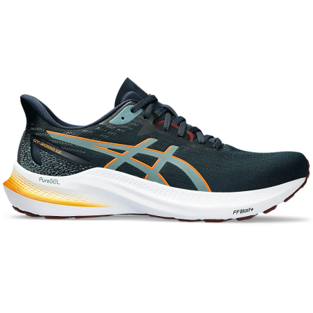Chaussures Running ASICS Homme GT-2000 12 Bleu / Orange AH 2023