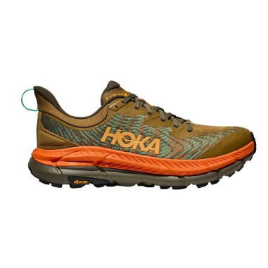 Chaussures Running HOKA Homme MAFATE SPEED 4 Kaki / Orange AH 2024