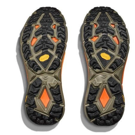 Chaussures Running HOKA Homme MAFATE SPEED 4 Kaki / Orange AH 2024