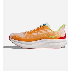 Chaussures Running HOKA Homme MACH 6 Blanc / Orange /... 2