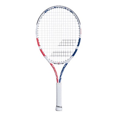 Raquette Junior BABOLAT PURE DRIVE JUNIOR 24 Blanc / Bleu / Rose (220g) 2024