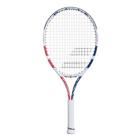 Raquette Junior BABOLAT PURE DRIVE JUNIOR 24 Blanc / Bleu / Rose (220g) 2024