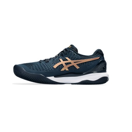 Chaussures ASICS Homme GEL-RESOLUTION 9 Terre Battue Bleu / Blanc PE 2024