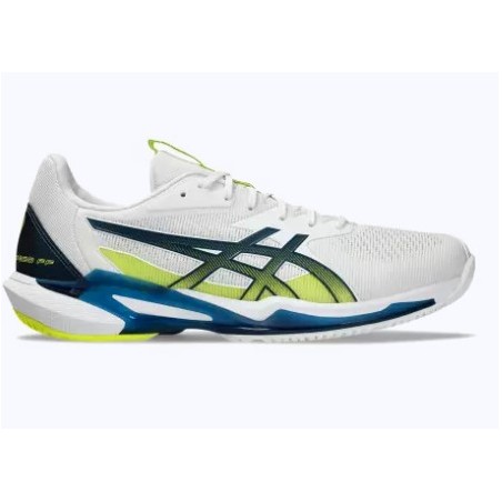 Chaussures ASICS Homme SOLUTION SPEED FF 3 Toutes Surfaces Blanc / Bleu AH 2024