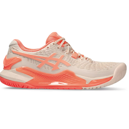 Chaussures ASICS Femme GEL-RESOLUTION 9 Toutes Surfaces Corail / Rose PE 2024