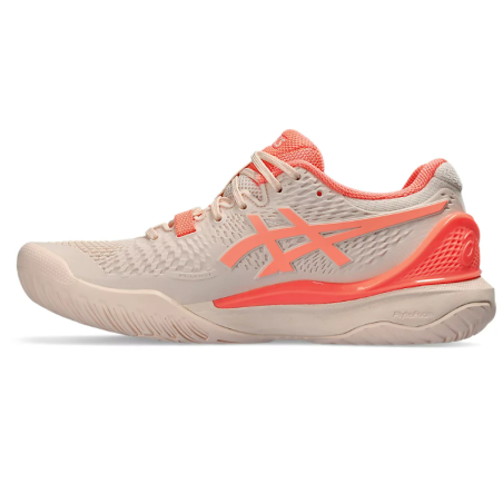 Chaussures ASICS Femme GEL-RESOLUTION 9 Toutes Surfaces Corail / Rose PE 2024